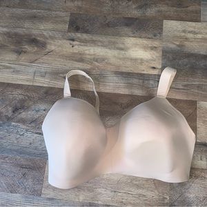 Auden tan lightly lined wirefree bra size 42DDD